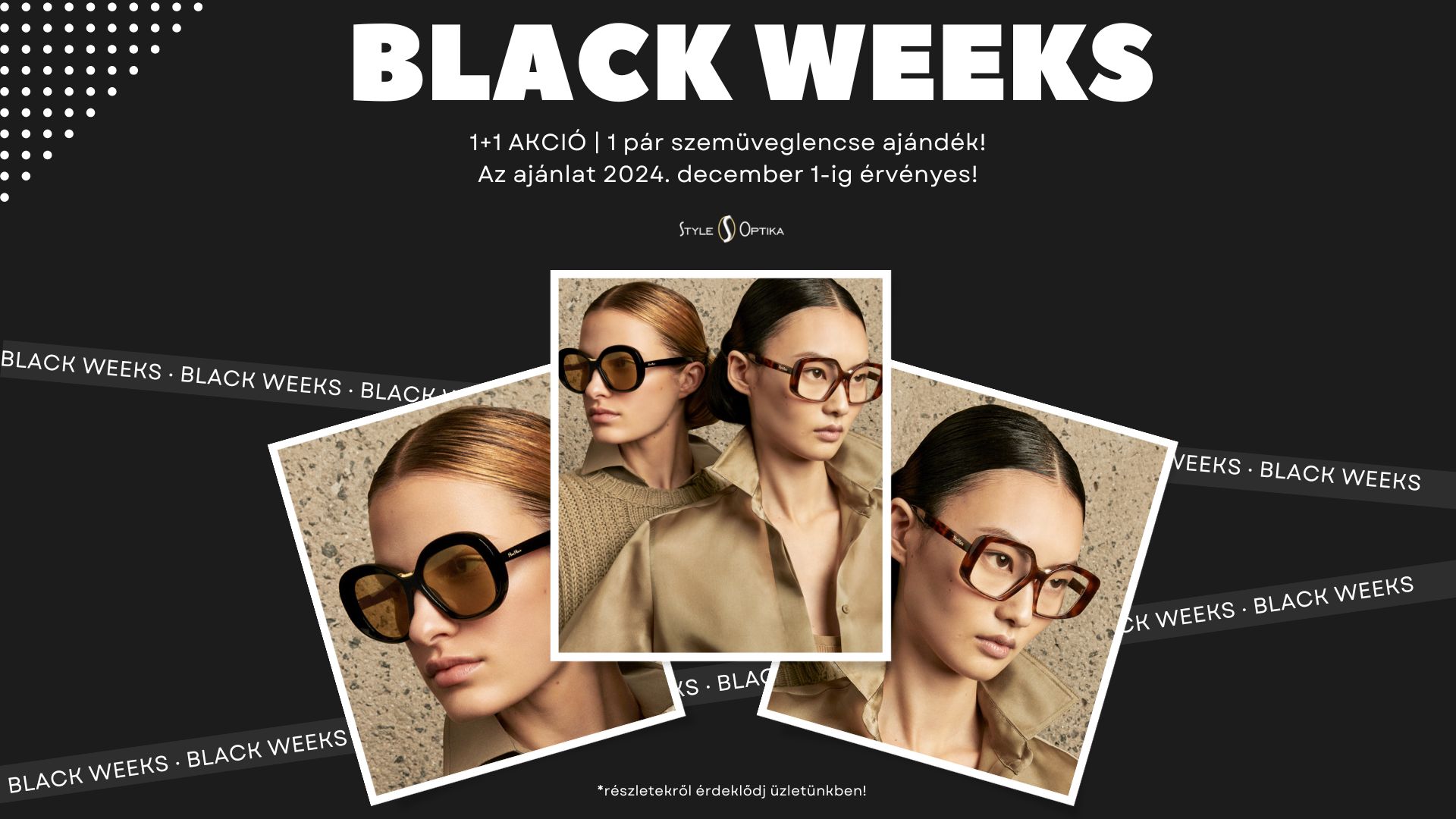 Black Weeks szemüveglencse akció